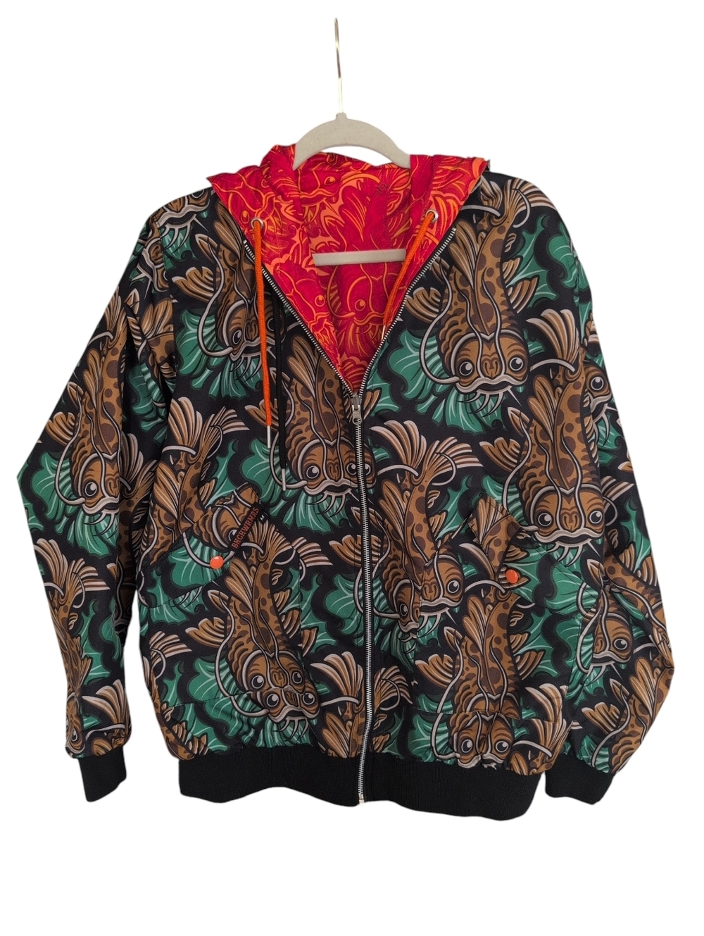 BNCHWRMS Printed Jacket - Green & Brown